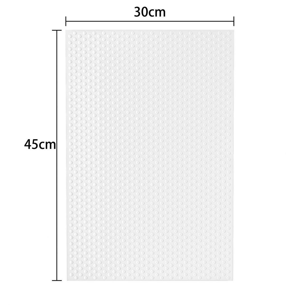 KÜHLSCHRANKMATTE 45 x 30 cm Antibakteriell (6er-Set) - Transparent, Kunststoff (30/1/45cm) - Intirilife