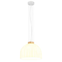 LED HÄNGELEUCHTE SWANSON METALL, GLAS WEISS, HÖHENVERSTELLBAR - Weiß, Holz (30/30/120cm) - Globo Lighting
