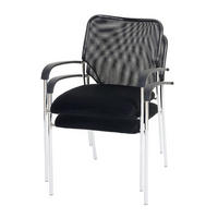 BESUCHERSTUHL Schwarz - Schwarz, Textil (55/83/60cm) - MCW