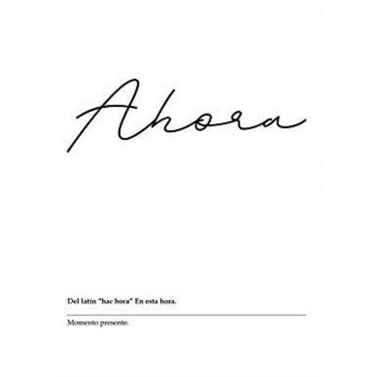 POSTER Nordische Schwarz-Weiß – Wortblatt A4 Rahmenlos - Klar, Papier (29.7/5/21cm) - Nacnic