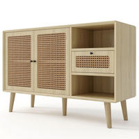 SIDEBOARD in Eichefarben Anrichte mit 1 Schublade und 2 Magnetische Türen für Wohnzimmer, B120/T40/H80 cm - Eichefarben, Holz/Holzwerkstoff (120/80/40cm) - STILVORA