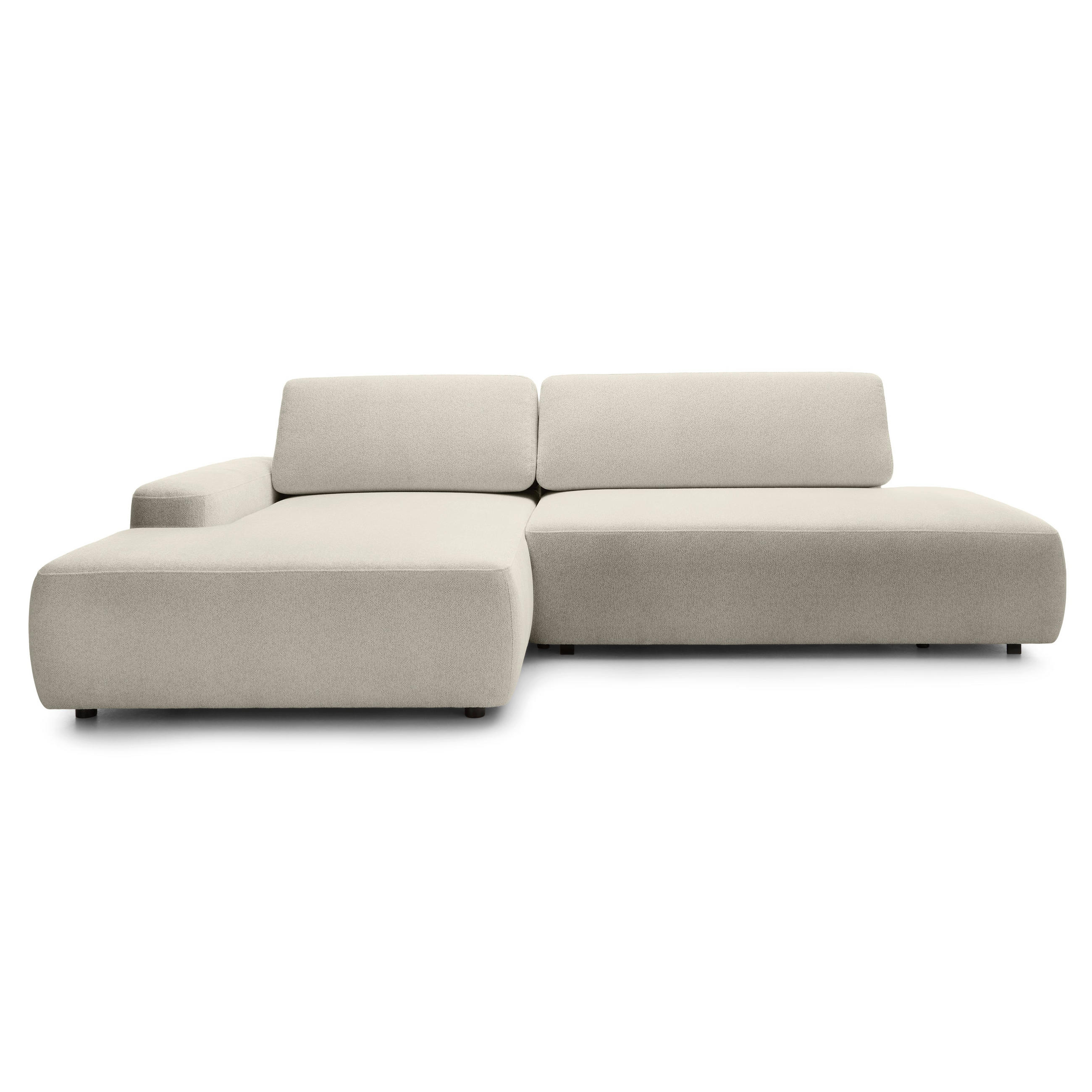 Pillovely Ecksofa Beige 276x82x164 cm