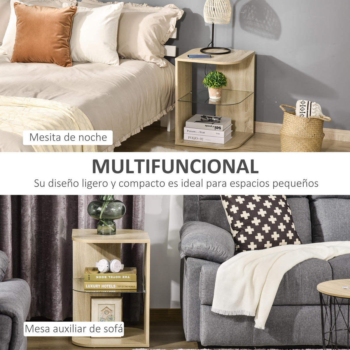 BEISTELLTISCH Beige 1 Stück - Beige, Kunststoff (40/40/56cm) - GiPP