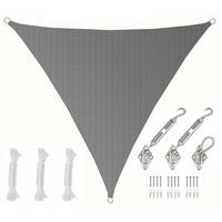SONNENSEGEL Luftdurchlässig 300 cm Grau - Grau, Kunststoff (300/300cm) - Amanka