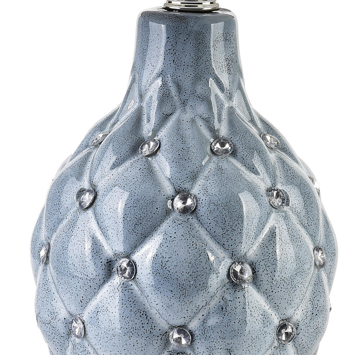 STOLNÍ LAMPA, keramika, modrá - modrá, keramika (10.5/10.5/30cm) - Mondex