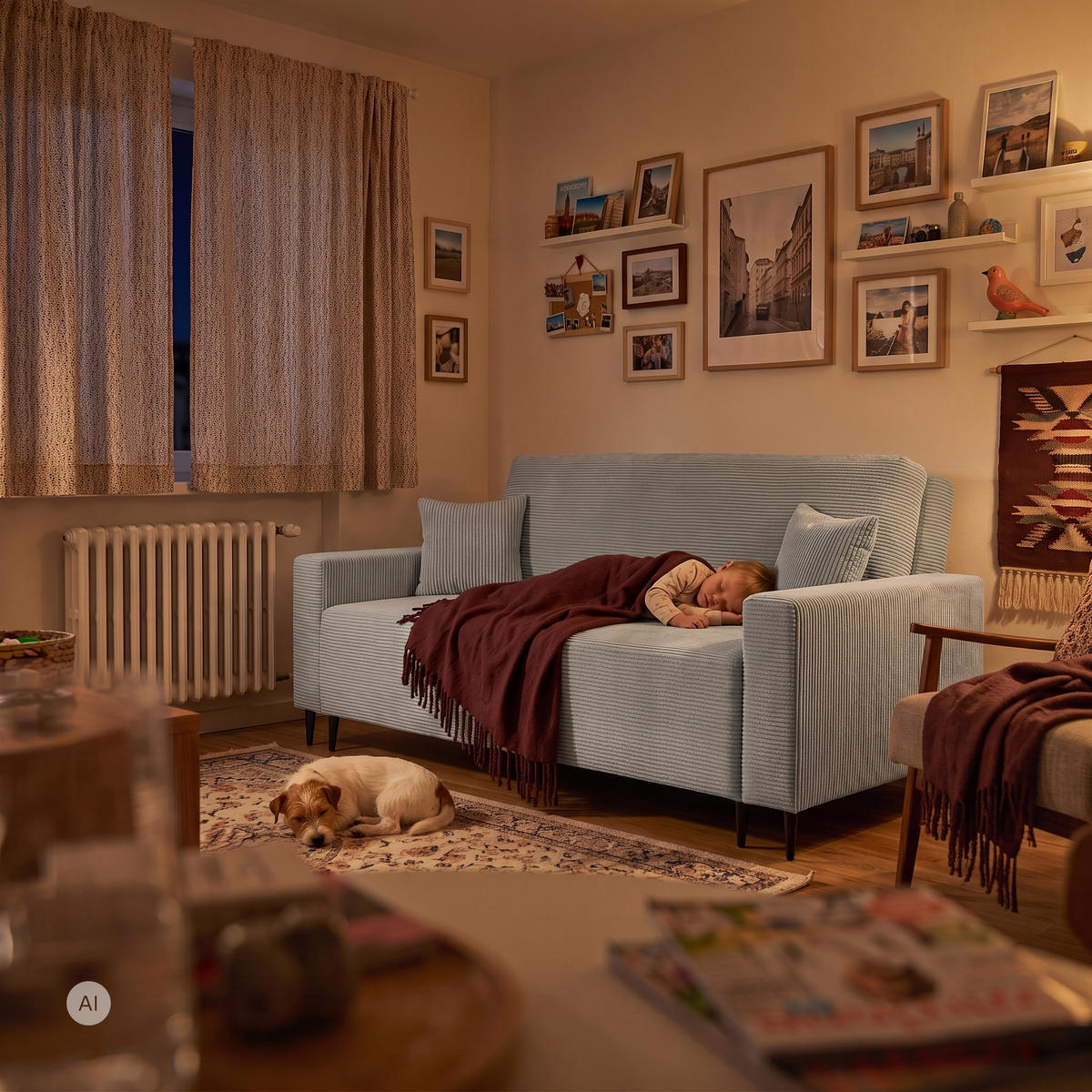 3-SITZER-SOFA EDEL mit Schlaffunktion und Bettkasten, Cordstoff Hellgrau - Hellgrau/Schwarz, Holz/Textil (165/94/100cm) - NACANAPA
