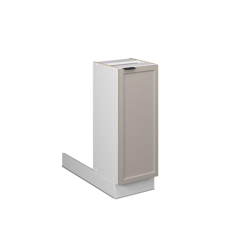 KÜCHENINSEL Fame-Line GrauBeige 30 cm ohne AP - Greige/Weiß, Holzwerkstoff (30/82/70cm) - Vicco