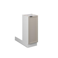 KÜCHENINSEL Fame-Line GrauBeige 30 cm ohne AP - Weiß/Grau, Holzwerkstoff (30/82/70cm) - Vicco