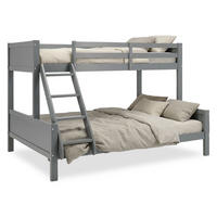 ETAGENBETT 90/200 cm und 140/200 cm Grau - Grau, Holz (140/200cm) - Homestyle4u