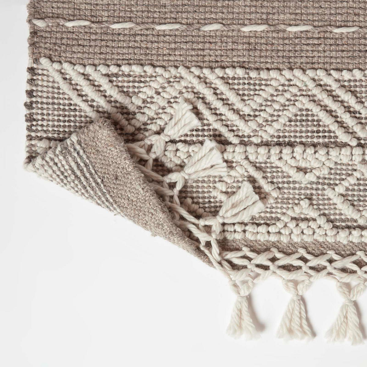 KELIM-TEPPICHLÄUFER Patna 66/200 cm - Beige, Textil (66/200cm) - Homescapes