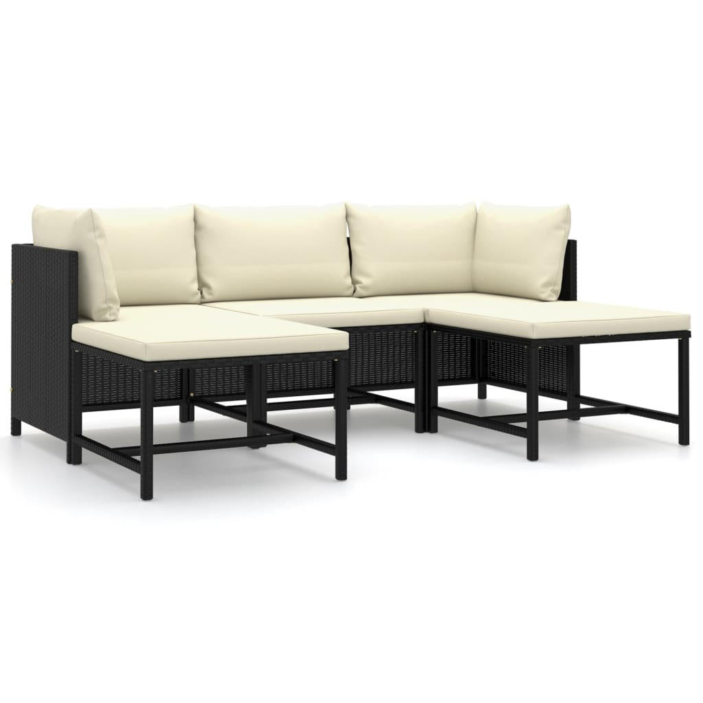 GARTENSET Reimers 5-teilig - Schwarz, Metall - Nettlife