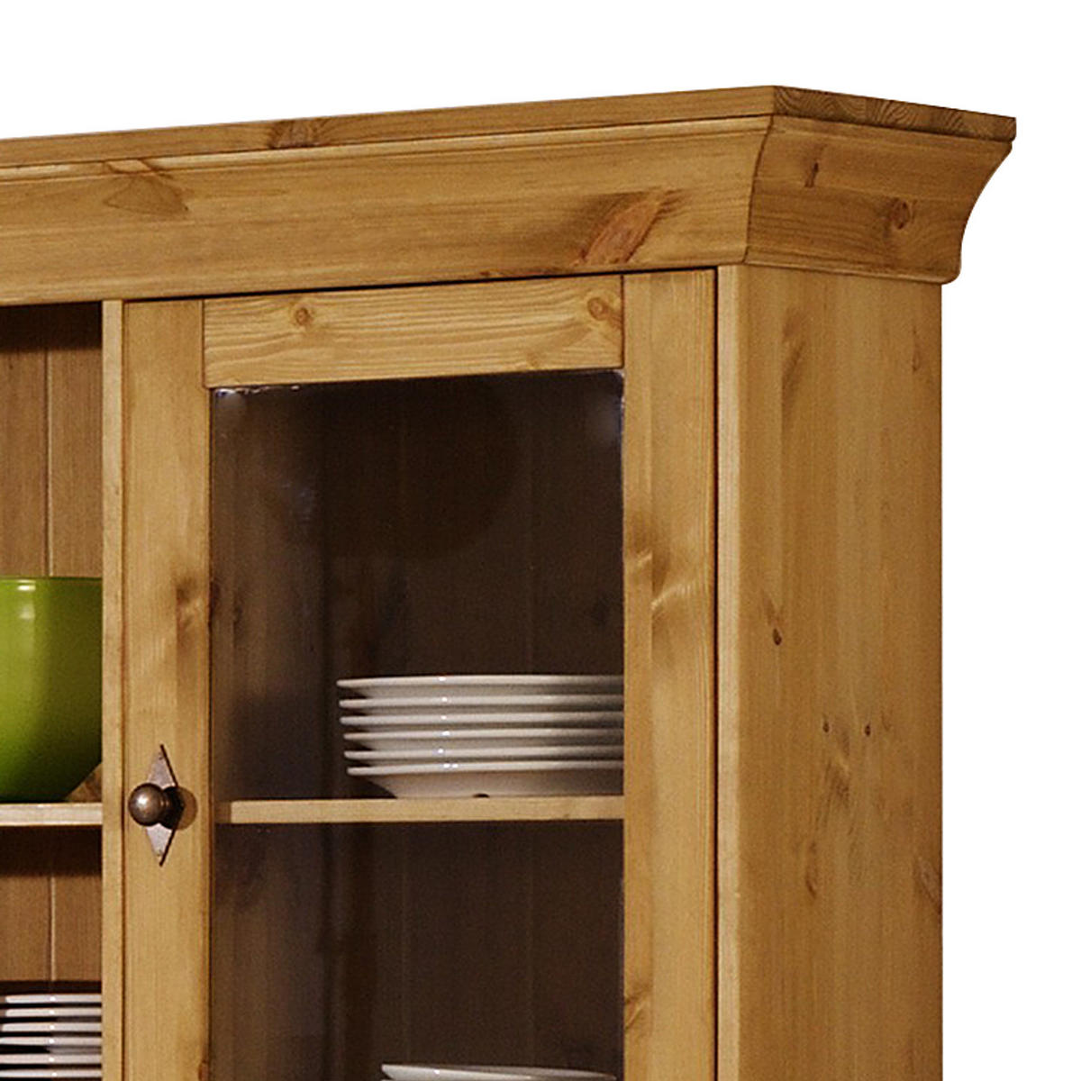 BUFFET - Kiefer massiv - Braun/Kieferfarben, Holz/Holzwerkstoff (143/197/45cm) - home24