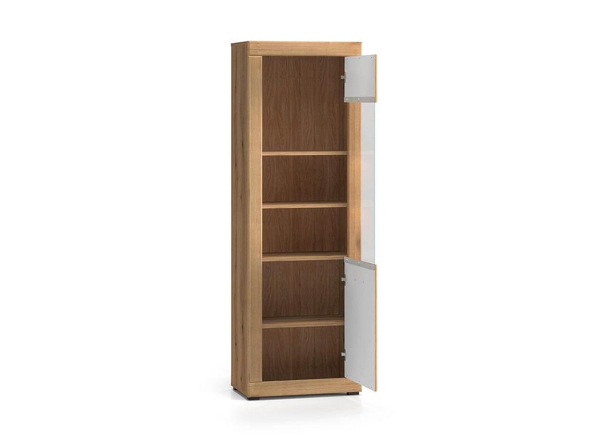 VITRINE – DORA 02 – 65 cm – Dora – Eichefarben - Eichefarben, Holzwerkstoff (65/195/40cm) - hi-markt