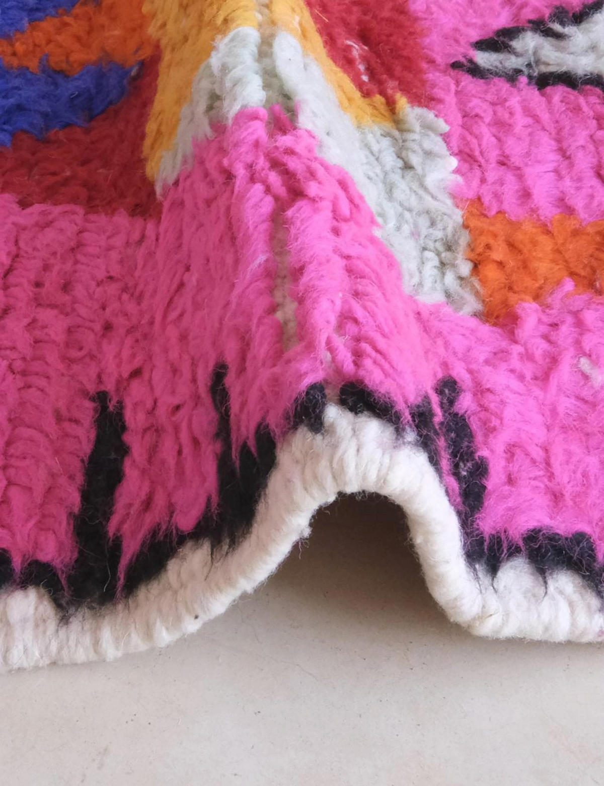 BERBERTEPPICH aus reiner Wolle 191x 235 cm - Pink, Naturmaterialien (191/235cm) - AFK Living