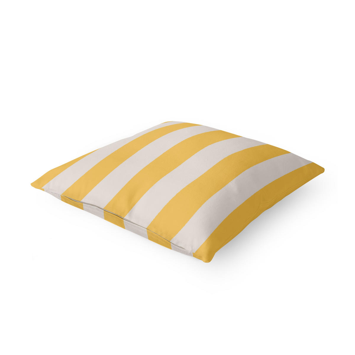 KISSENBEZUG Mighty Mango Große Streifen 50/50 cm - Gelb, Textil (50/50cm) - Bilderwelten