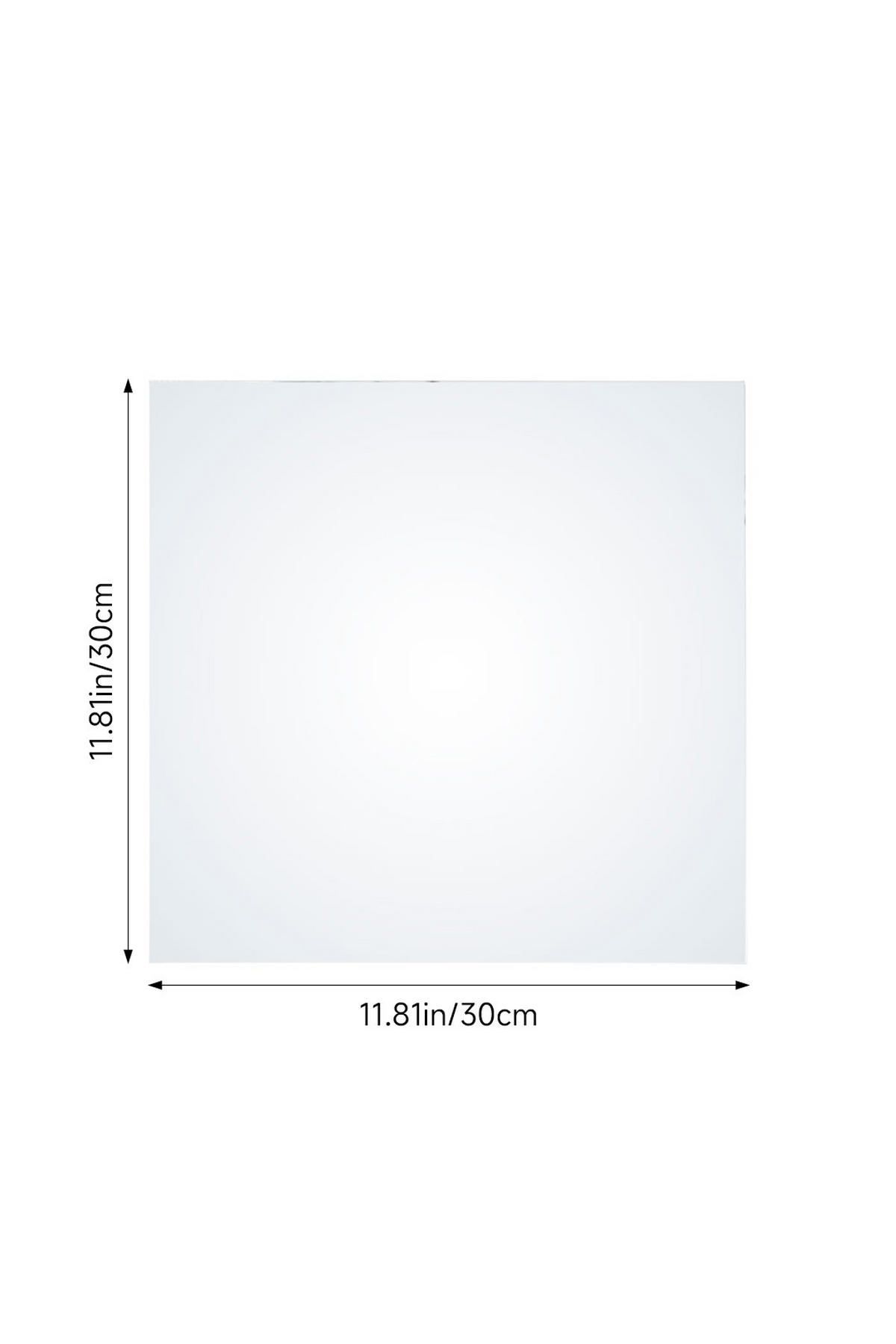 WANDSPIEGEL 4-tig. Spiegelplatten Kombinierbar aus Acryl Freies Design Vielseitig einsetzbar Explosionsgeschützte Folie 30 x 30 cm 0,78 kg - Weiß, Kunststoff (30/1/30cm) - Livingandhome