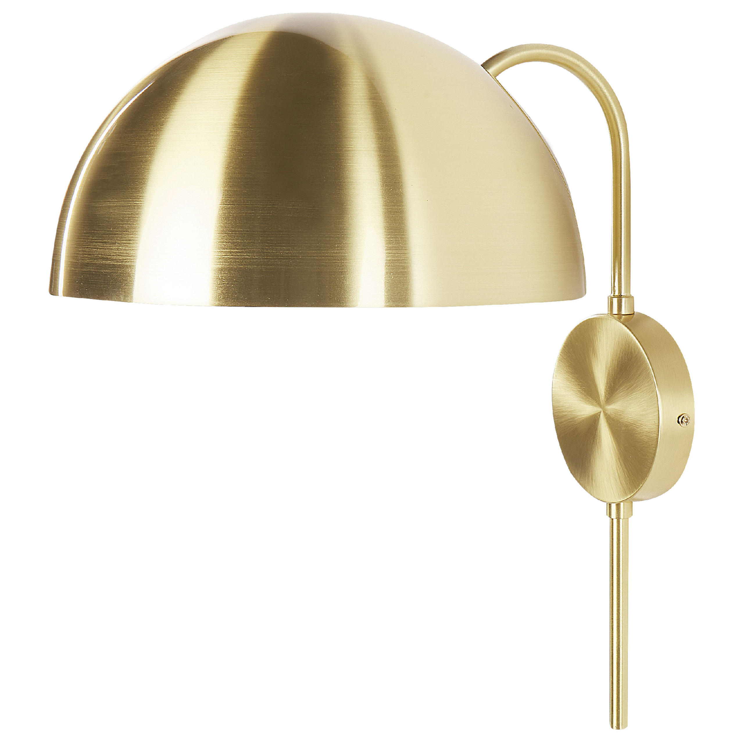 WANDLAMPE Gold Wampu - Goldfarben, Metall (27/41/33cm) - Beliani