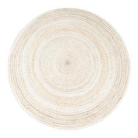 HOCHFLORTEPPICH 100/100 cm Viborg 595 - Weiß, Textil (100/100cm) - Paco Home