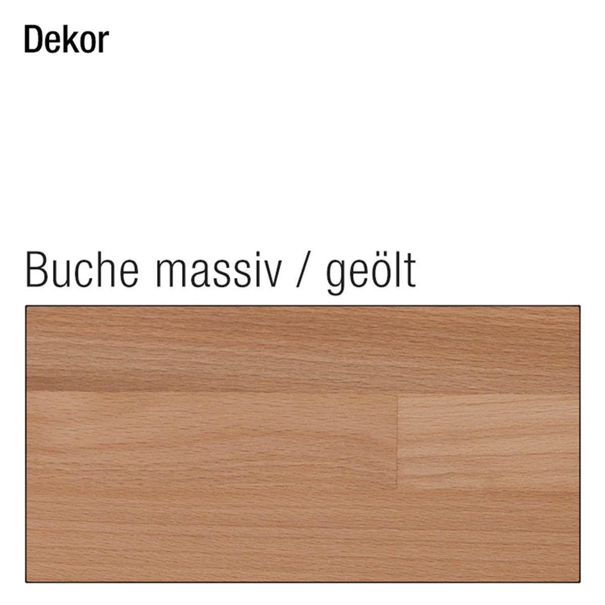 BARTISCH - Kernbuche massiv - Kernbuche, Holz (80/80/95cm) - home24