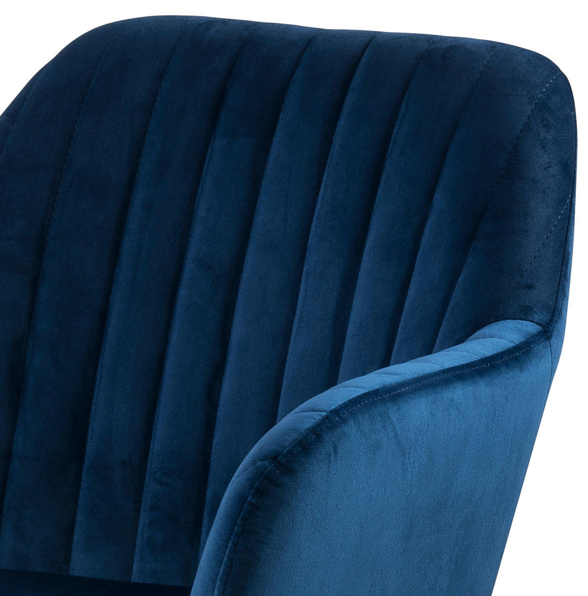ARMLEHNENSTUHL - Textil / Massivholz - Eichefarben/Dunkelblau, Eichenholz/Holz (57/83/61cm) - home24