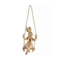 OSTERDEKO Jigglina - Goldfarben, Kunststoff (7/13/4.5cm) - home&you
