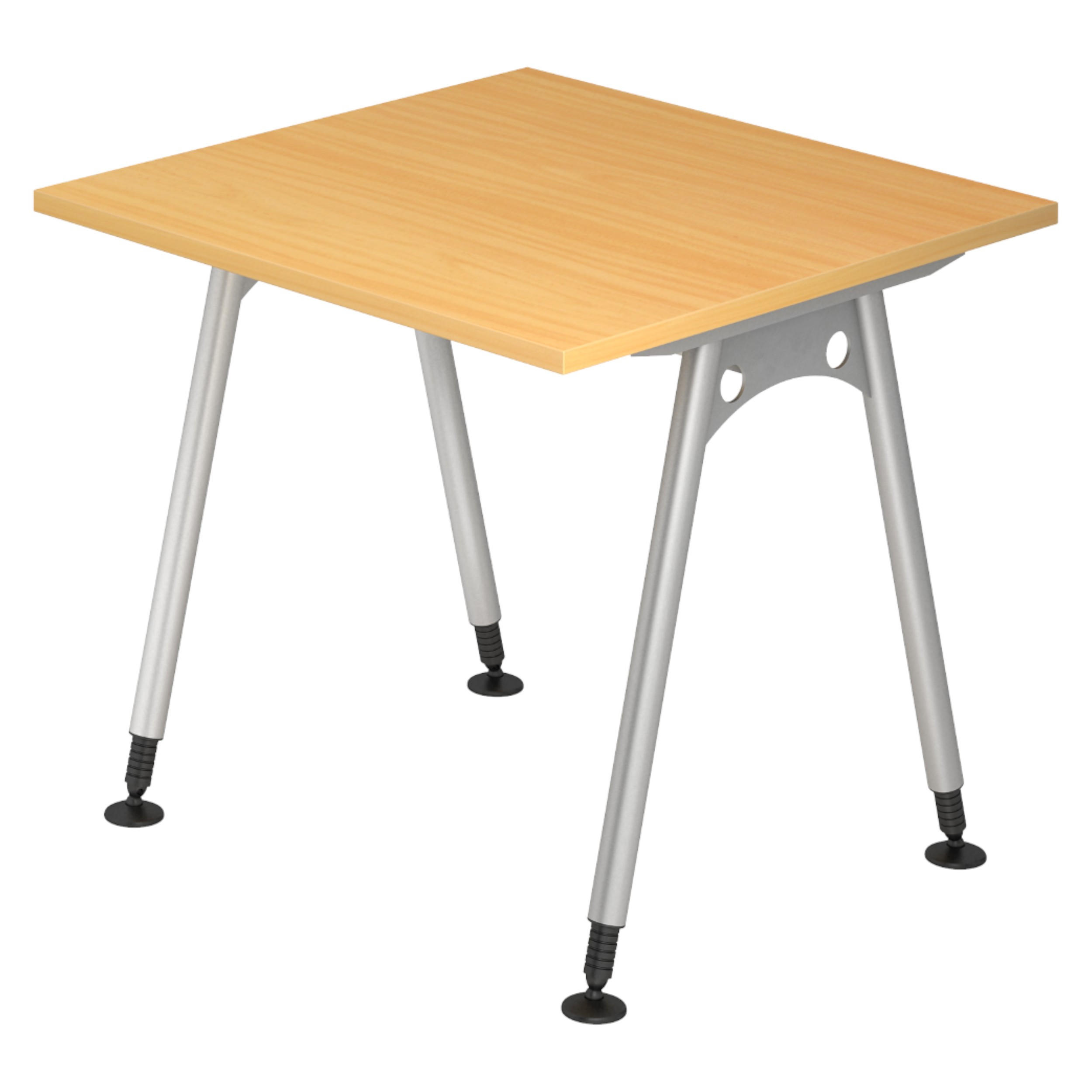 SCHREIBTISCH Serie-A 80/80/74 cm in Buchefarben - Buchefarben, Holzwerkstoff (80/80/74cm) - bümö