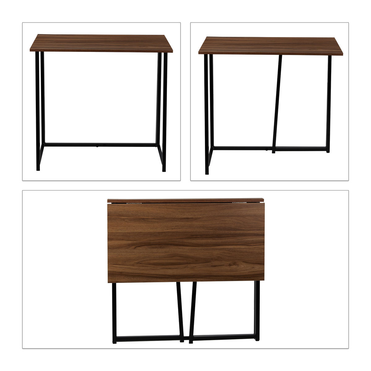 SCHREIBTISCH - Multicolor, Holzwerkstoff/Metall (45/80/74.5cm) - Relaxdays