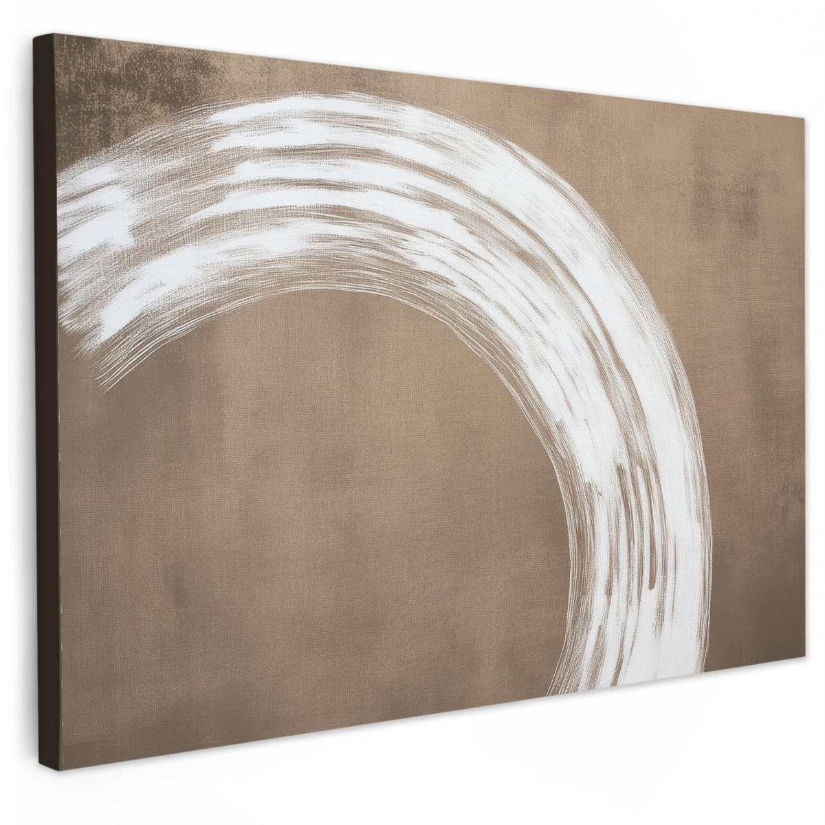 LEINWANDBILD Farbe - Braun - Japandi XXL 150x100 cm - Kupferfarben, Textil (150/100cm) - MuchoWow