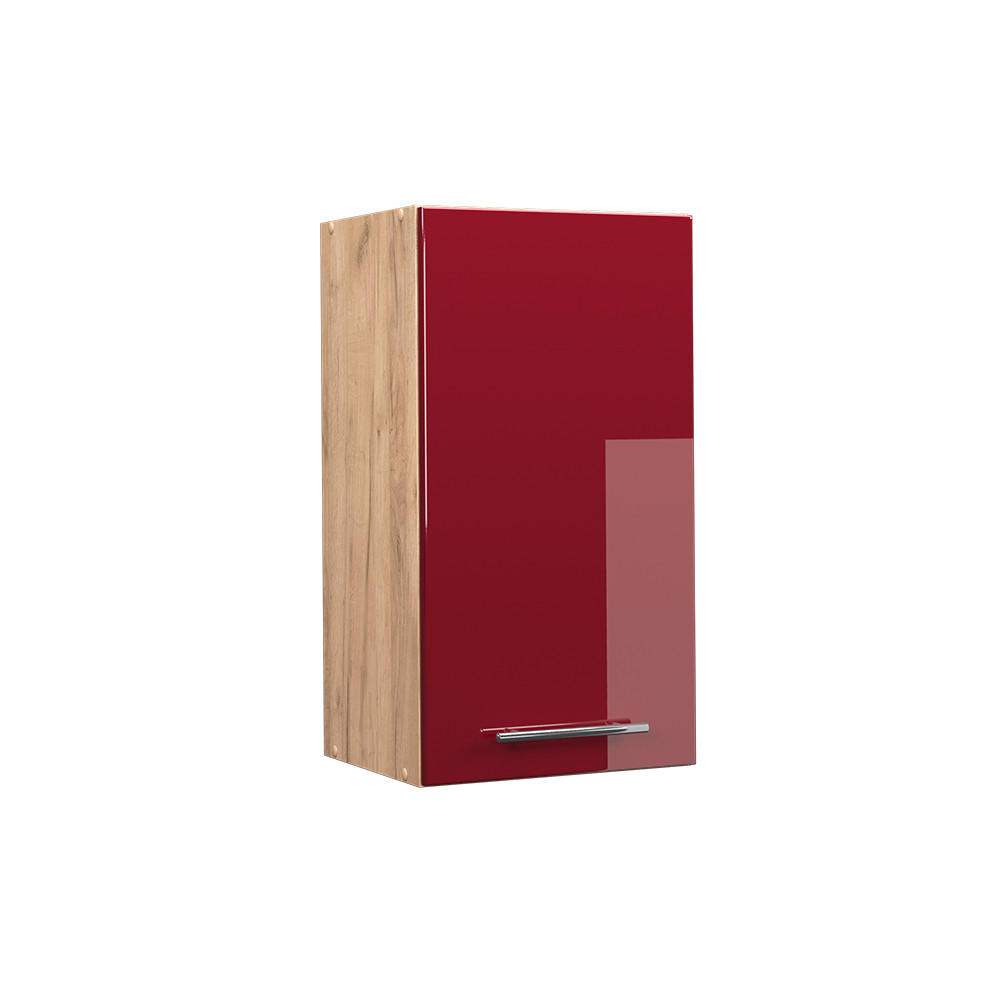 HÄNGESCHRANK Fame-Line Bordeaux Hochglanz 40 cm - Honigeiche/Bordeaux, Holzwerkstoff (40/72/34.1cm) - Vicco