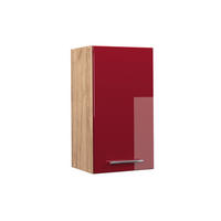 HÄNGESCHRANK Fame-Line Bordeaux Hochglanz 40 cm - Honigeiche/Bordeaux, Holzwerkstoff (40/72/34.1cm) - Vicco