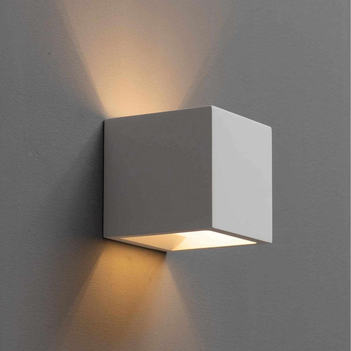 WANDLEUCHTE Nevada, Weiß, 11.5cm - Weiß, Naturmaterialien (11.5/11.5/11.5cm) - KOSILUM