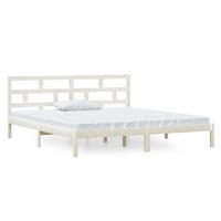 BETT Keener 146/195.5 cm - Weiß, Holz (140/190cm) - Nettlife