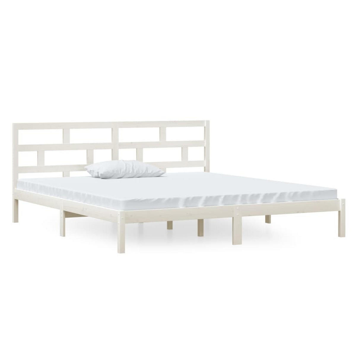 BETT Keener 146/195.5 cm - Weiß, Holz (140/190cm) - Nettlife