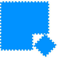 SPIELMATTE ab Null - 90 cm Baby Puzzlematte Blau - Blau, Kunststoff (30/30cm) - Littletom