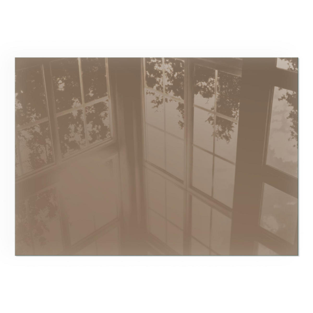 GLASPLATTE für Kamin 100x70 cm - Braun, Glas (100/70/0.4cm) - TULUP