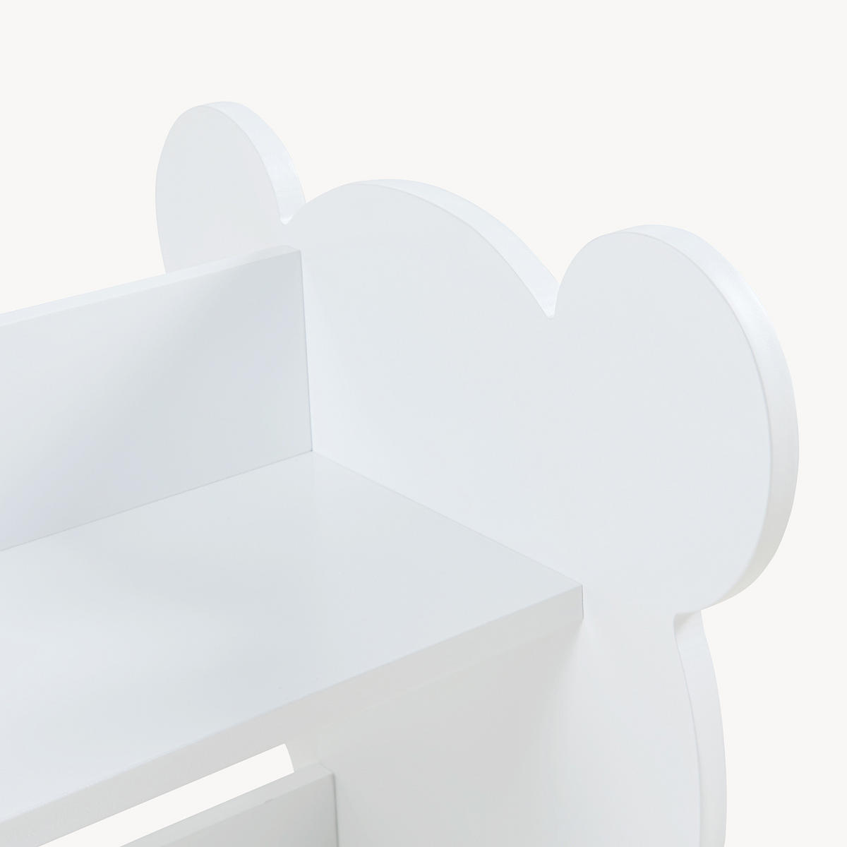 KINDER-STANDREGAL Tårnby - Weiß, Holzwerkstoff (56/60/56cm) - [en.casa]