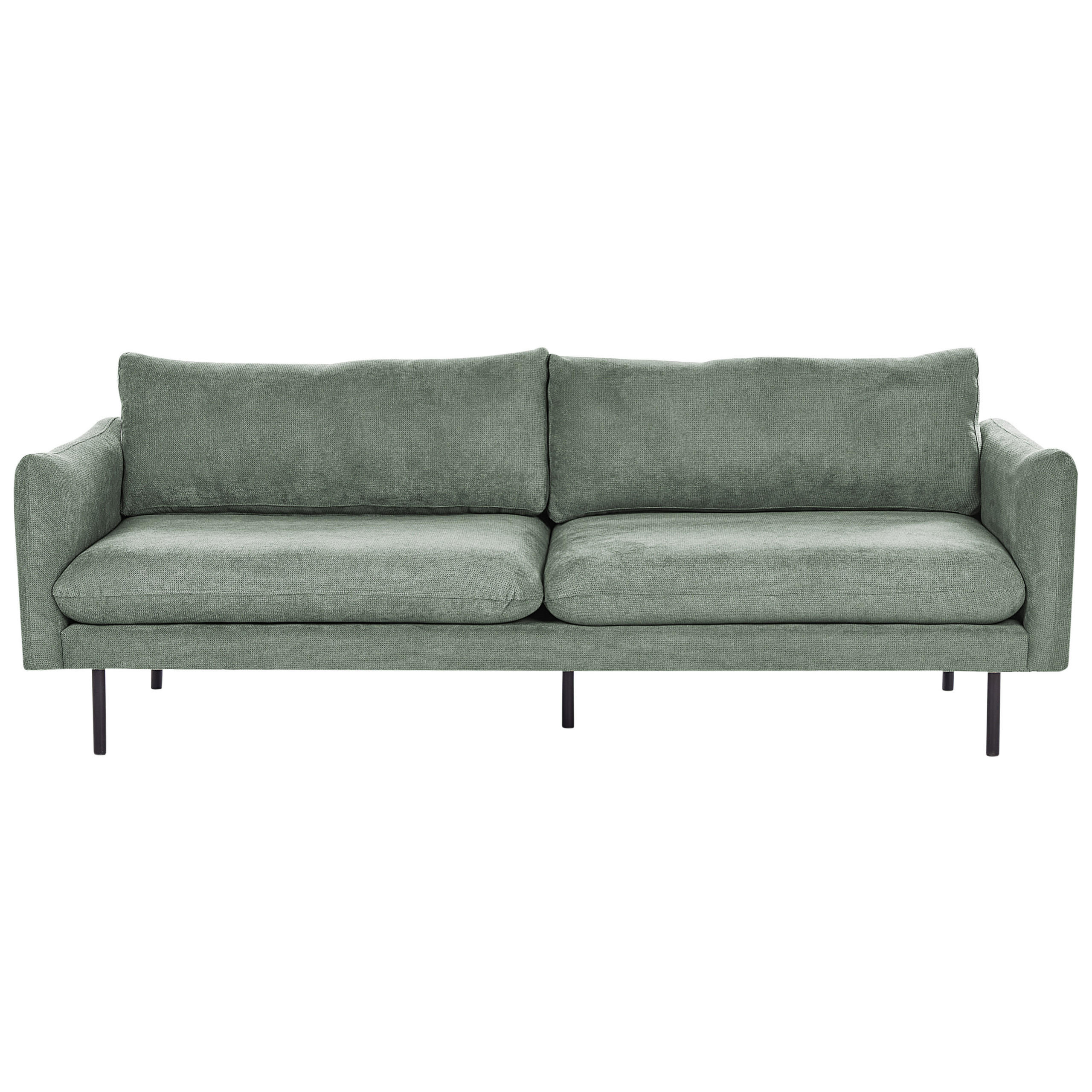 3-SITZER-SOFA Stoff Hellgrün Vinterbro - Hellgrün, Textil (220/86/84cm) - Beliani