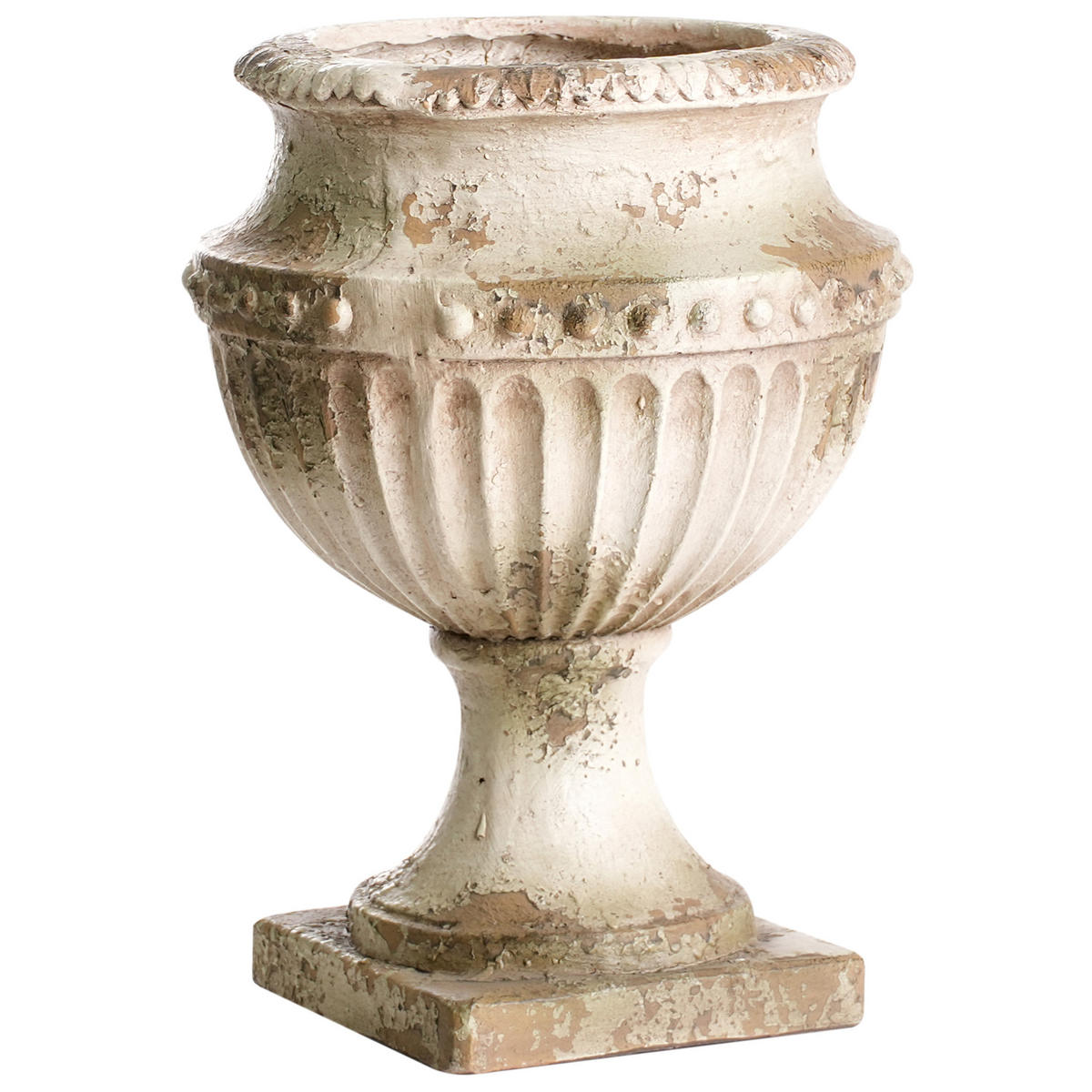 BLUMENKÜBEL Beige Deskati - Beige, Naturmaterialien (42cm) - Beliani