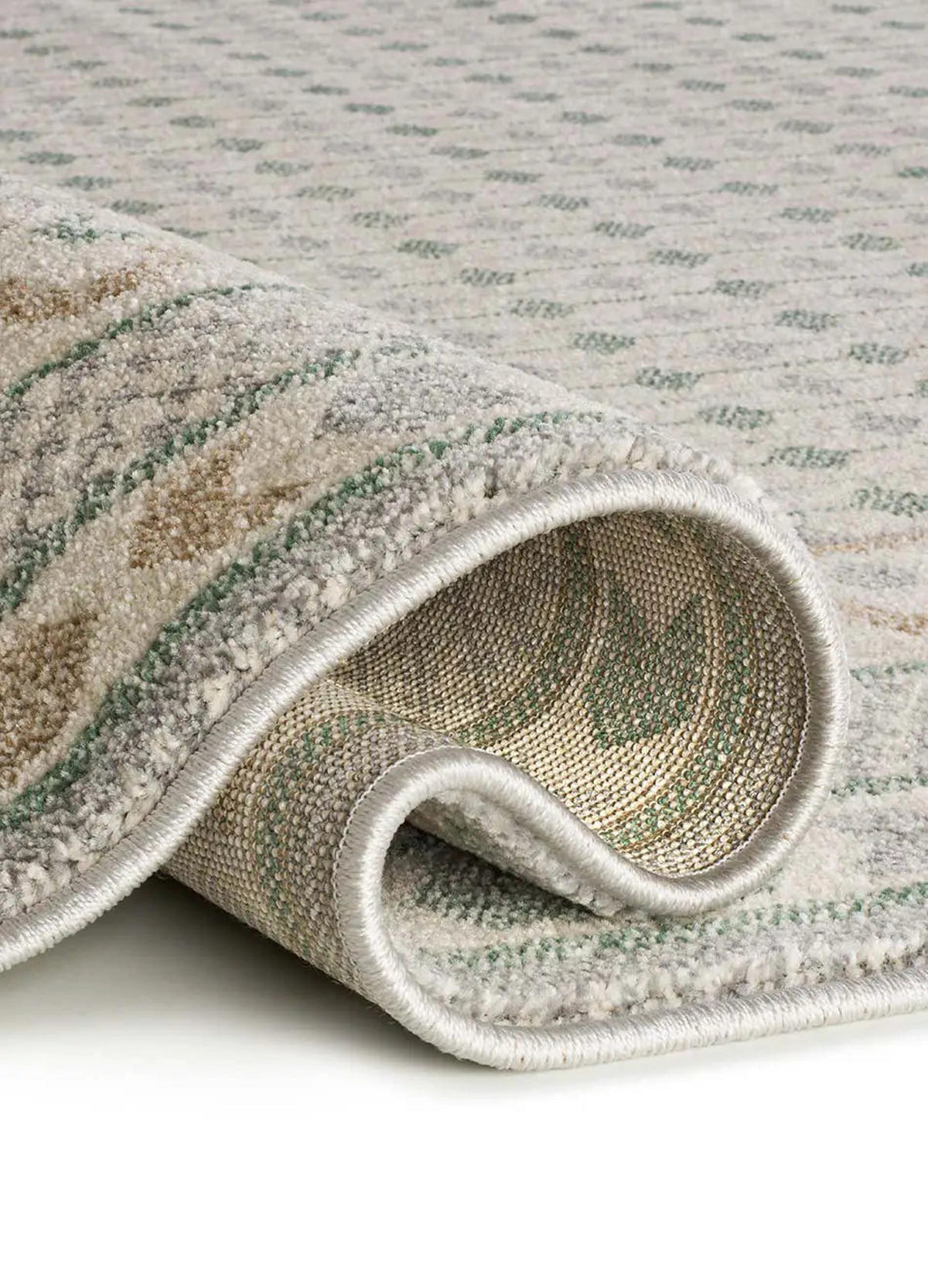 KURZFLORTEPPICH Grün / Beige Astra 200/290 cm - Beige/Grün, Naturmaterialien/Textil (200/290cm) - Atticgo