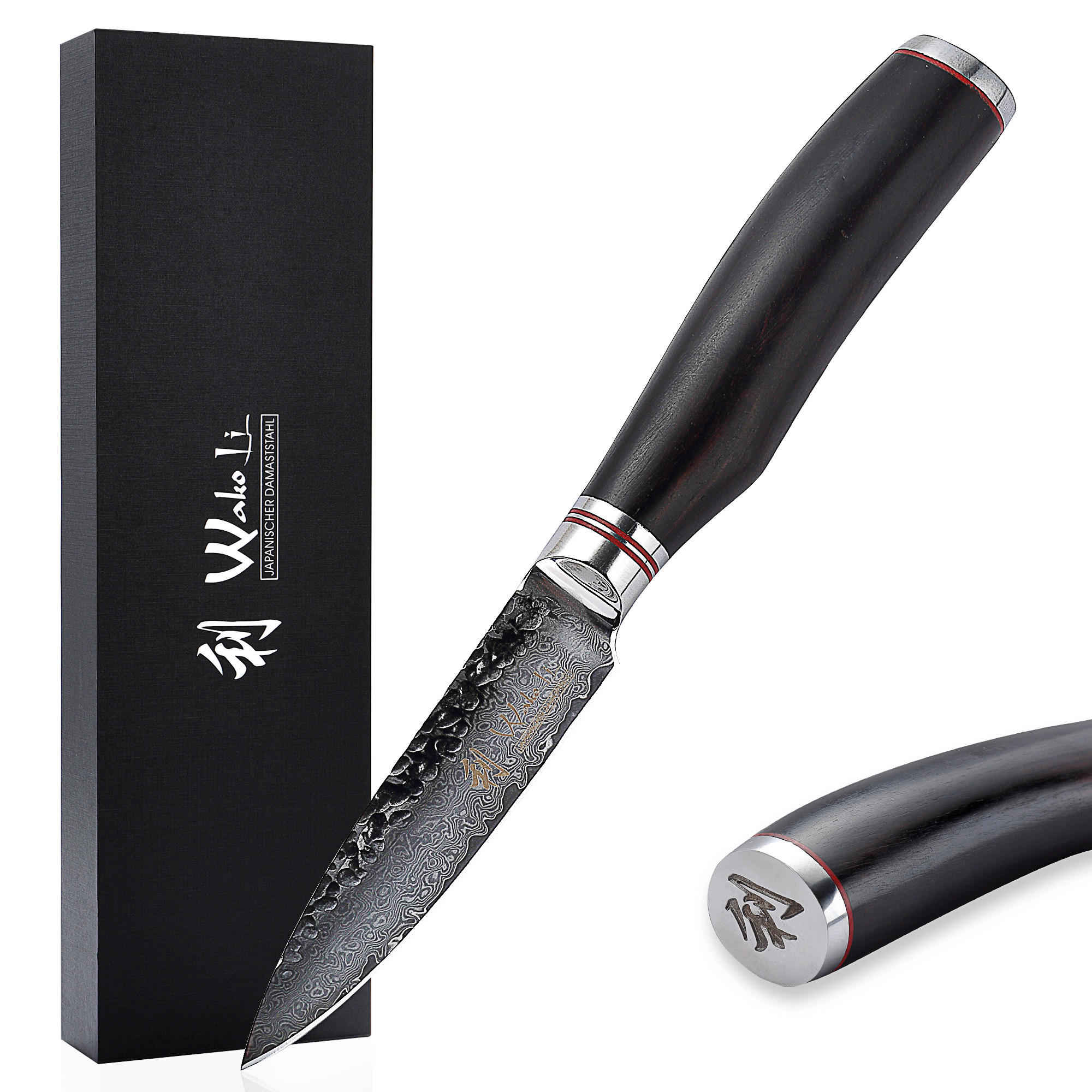 OFFICEMESSER 9 cm - Schwarz, Holz/Metall (20cm) - Wakoli