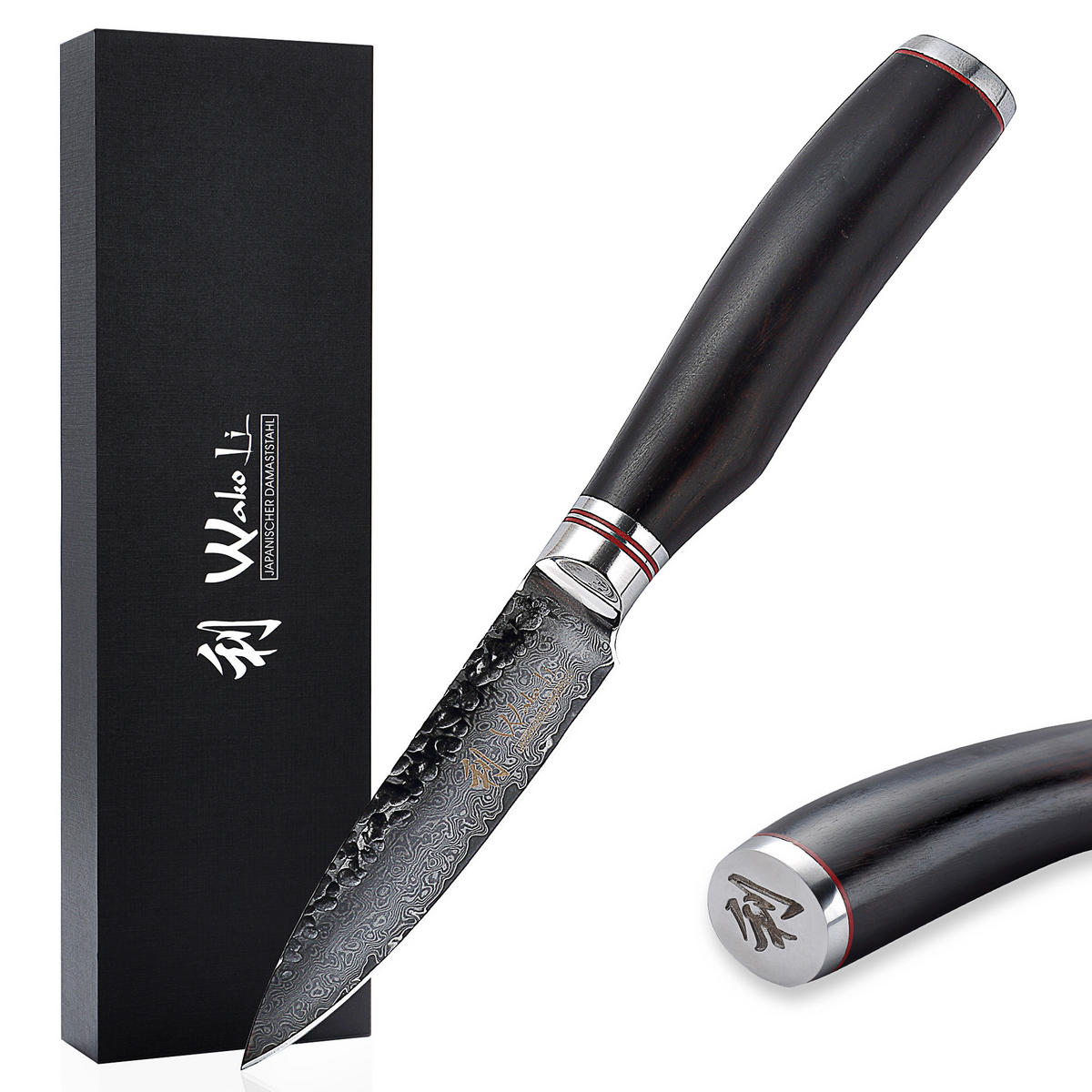 OFFICEMESSER 9 cm - Schwarz, Holz/Metall (20cm) - Wakoli