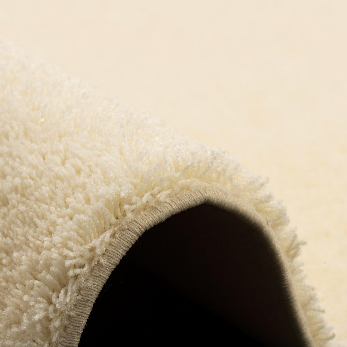 HOCHFLOR SHAGGY LÄUFER TEPPICH PALACE - Creme, Textil (100/300cm) - Snapstyle