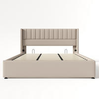 STAURAUMBETT 180/200 cm DE-32518 mit Hydraulik und Lattenrost Beige - Beige, Metall (180/200cm) - ComfortXL