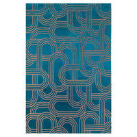 TEPPICH modern In-/Outdoor Flachgewebe FEVER Blau 240x340 cm - Blau, Textil (240/340cm) - Novatrend