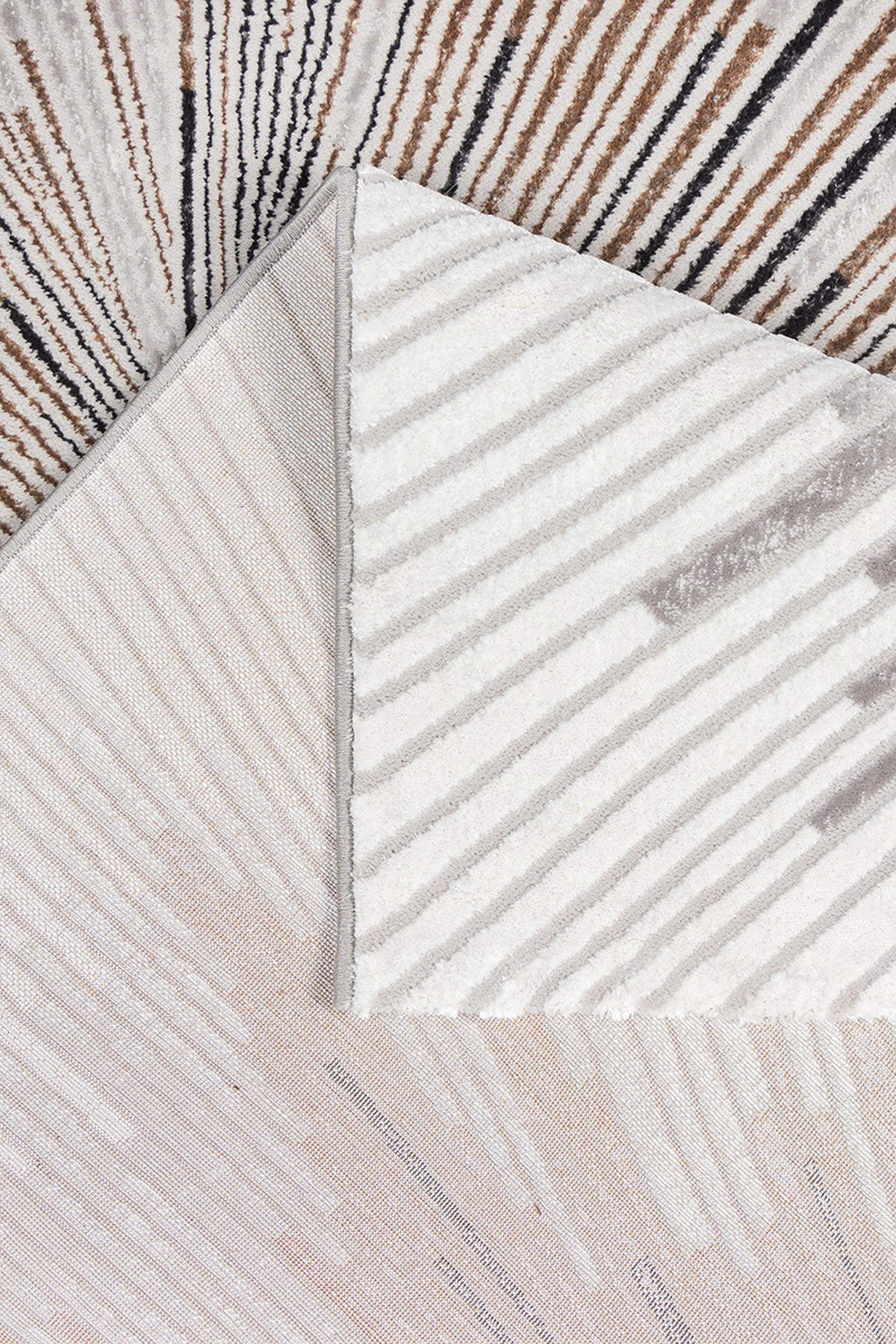 KURZFLORTEPPICH Abstrakt KAVALA Polyester Grau 140 x 200 cm - Grau, Textil (140/200cm) - KADIMA DESIGN