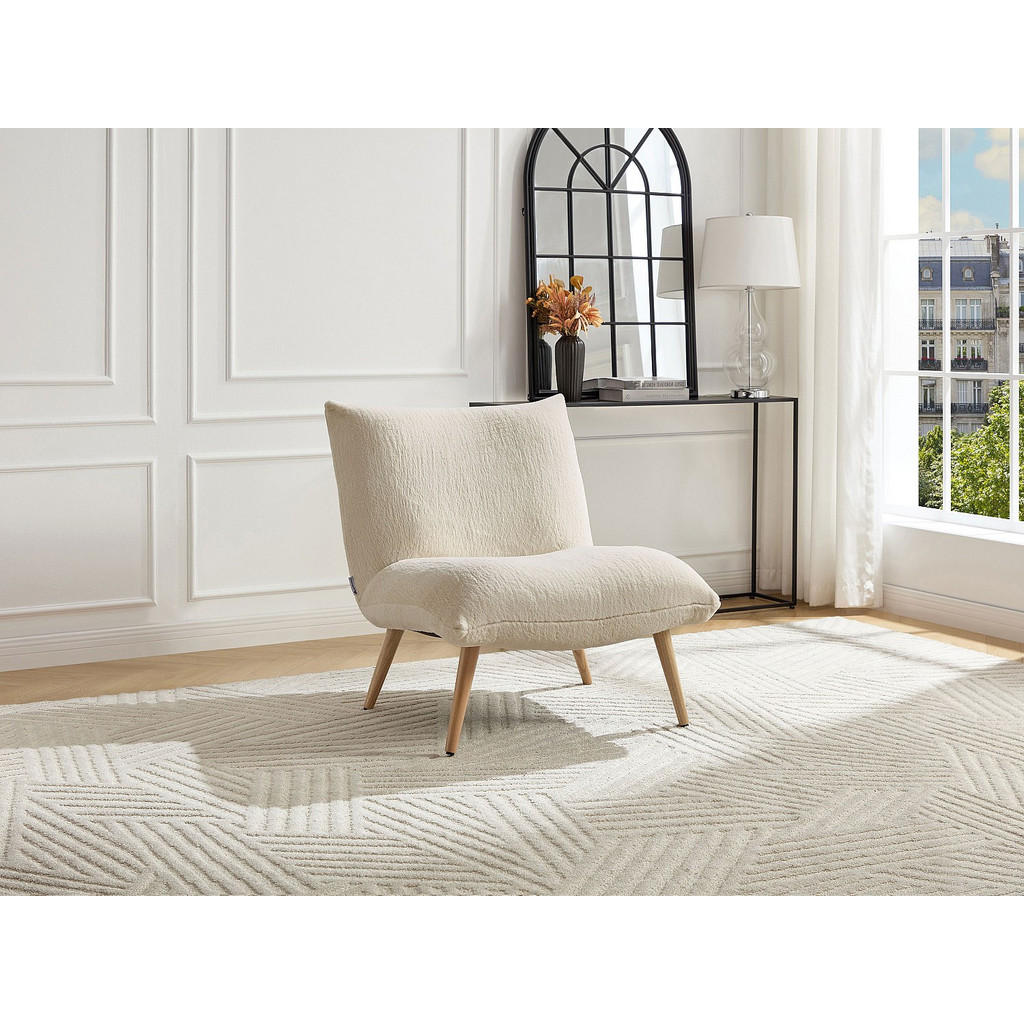 Thumbnail - Vente-Unique Sessel, Beige, Textil, Uni, 1-Sitzer, 77x81x90 cm, Wohnzimmer, Sessel, Polstersessel