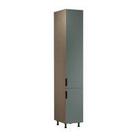 HOCHSCHRANK D40SPWN P/L – Sorento Grün – Grün / Eiche - Eichefarben/Grün, Holzwerkstoff (40/247/58cm) - ROYAL24_MARKT