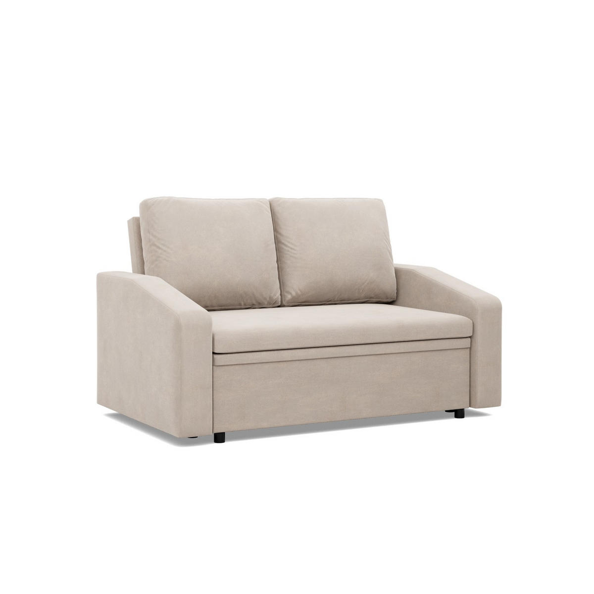 SOFA 2-SITZER MIT SCHLAFFUNKTION NEO, Beige - Beige, Textil (148/90/87cm)