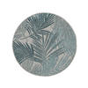OUTDOORTEPPICH rund Cleo Blau ø 120 cm rund - Blau, Textil (120/120cm) - benuta Nest