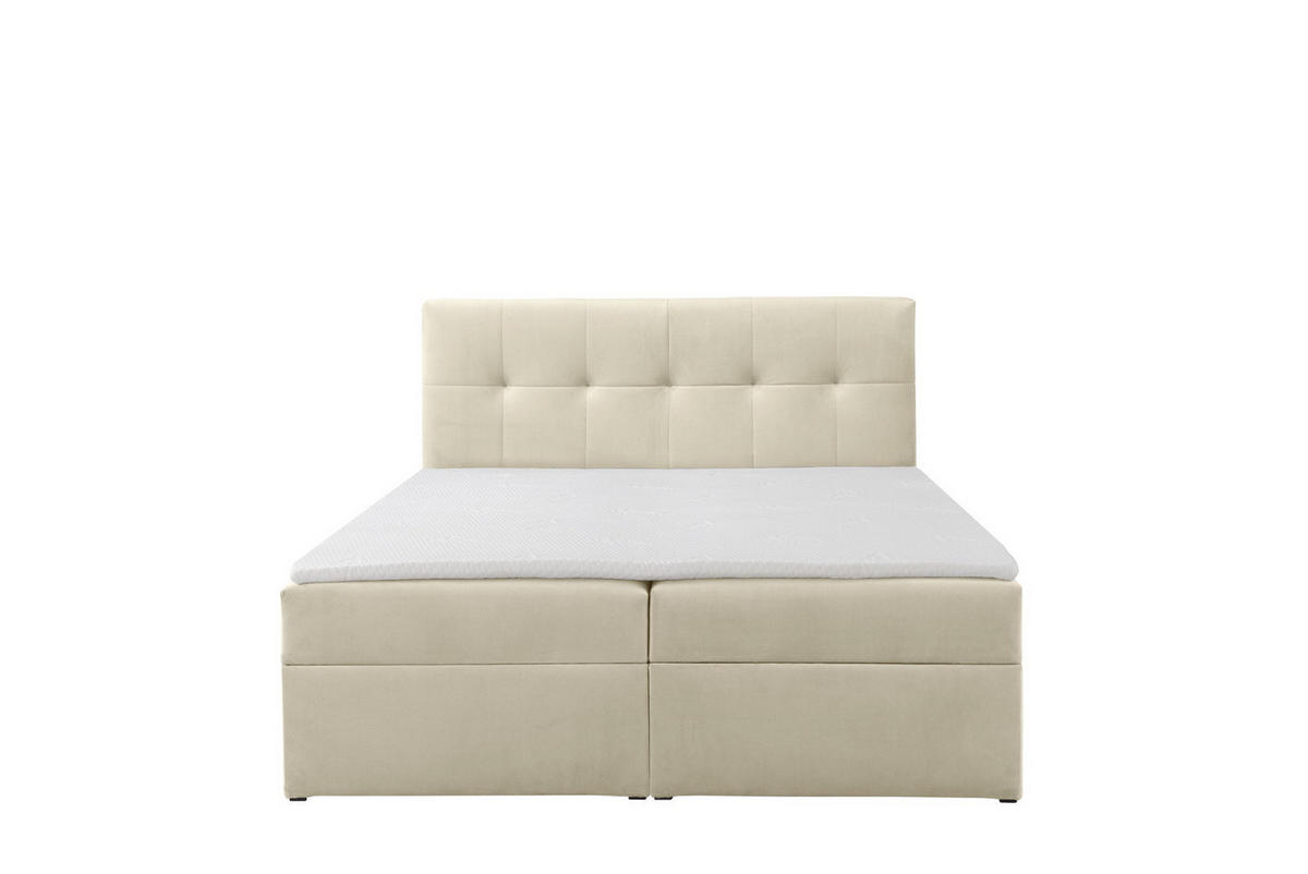 BOXBETT Toronto 140x200 Bonell-Matratze H3 und Topper - Silberfarben/Creme, Holz/Holzwerkstoff (140/200cm) - Ravio